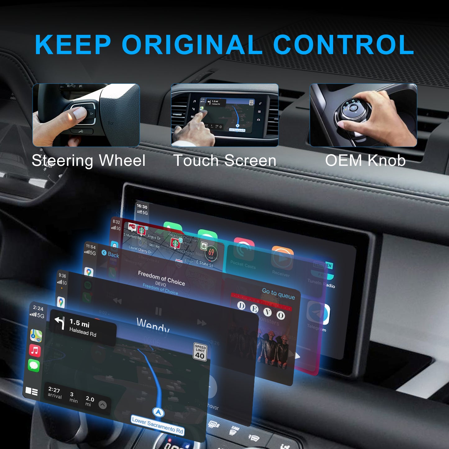 MSXTTLY U2C-AIR Wireless CarPlay Adapter